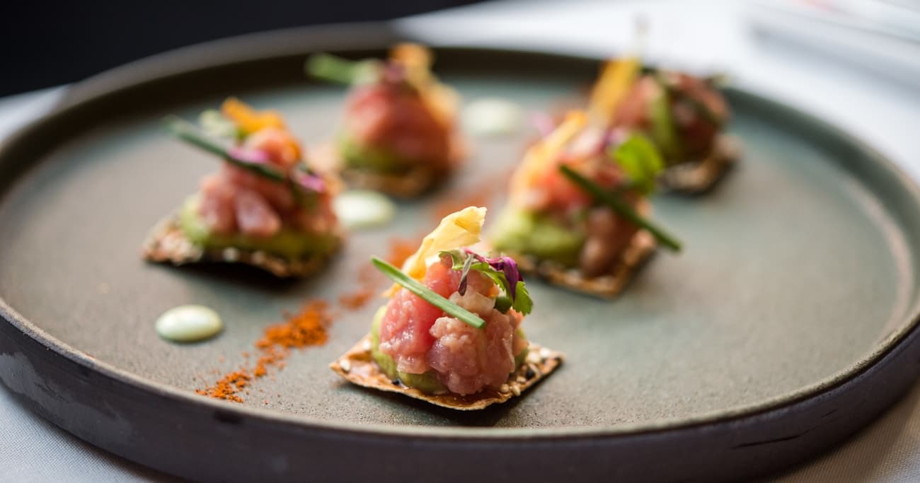 Tuna TarTar on a plate