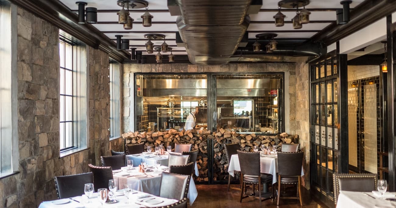 Interior dining area of Addams Tavern